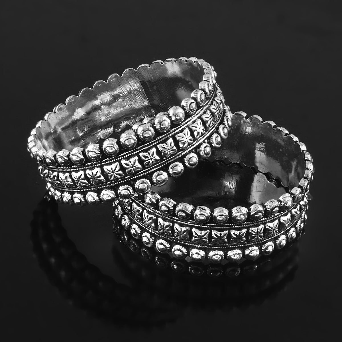 Floral Granulated Kada