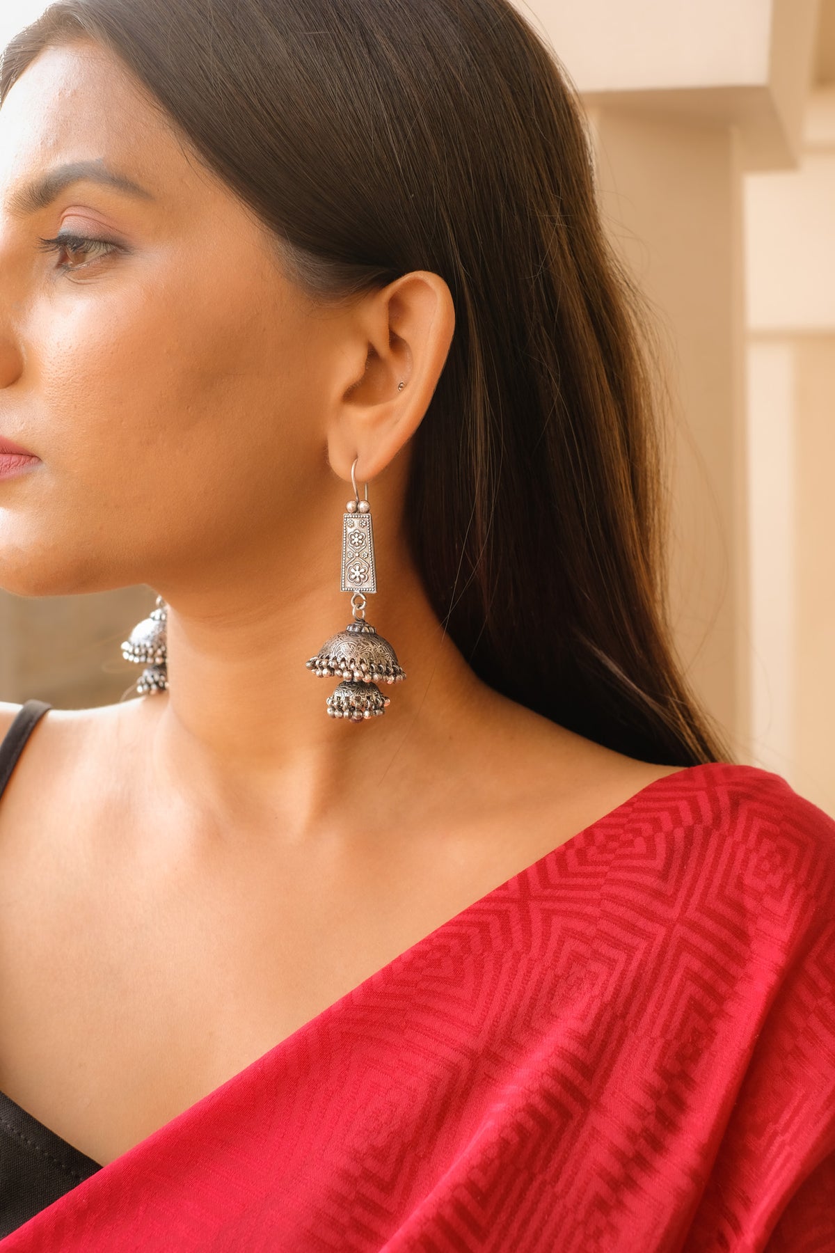 Dual Layer Jhumkis