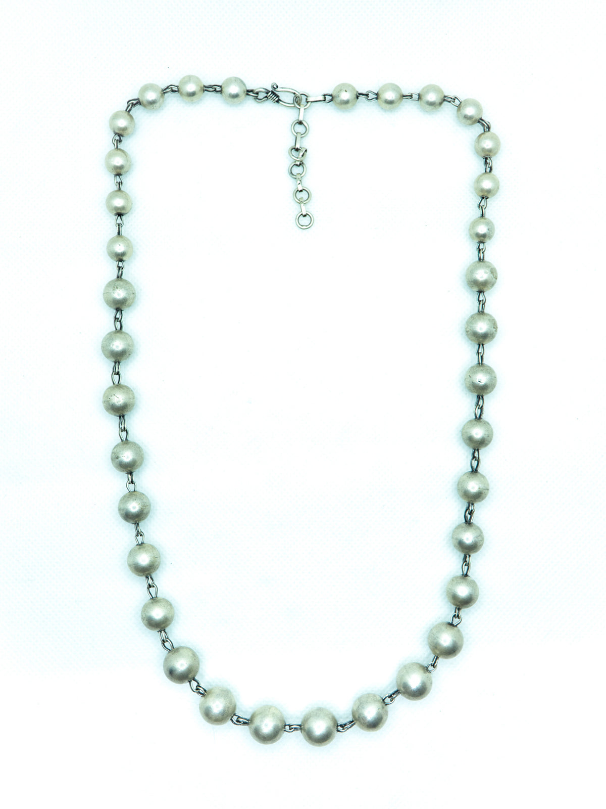 Round Plain Beads Necklace - SAADHGEE