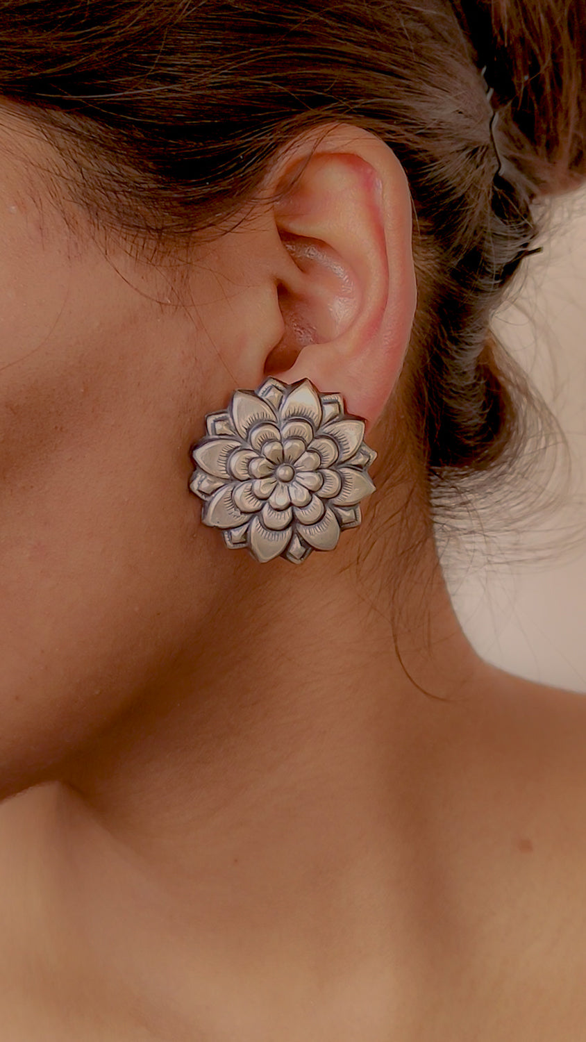 Silver Zircon Flower Bud Earrings – GIVA Jewellery