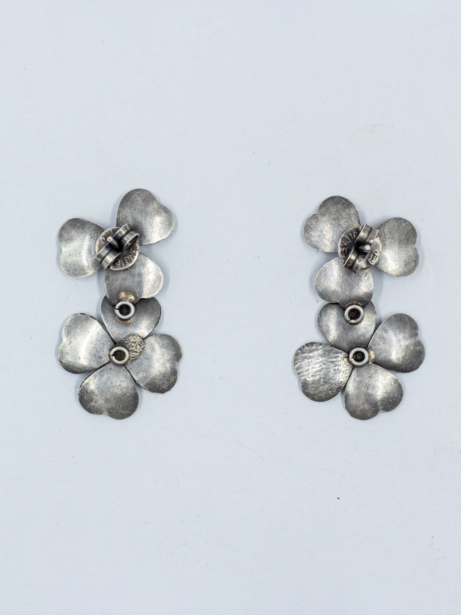 Textured Floral Earring