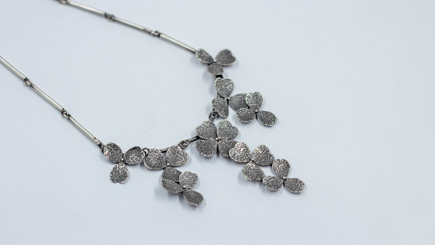 Textured Floral Necklace