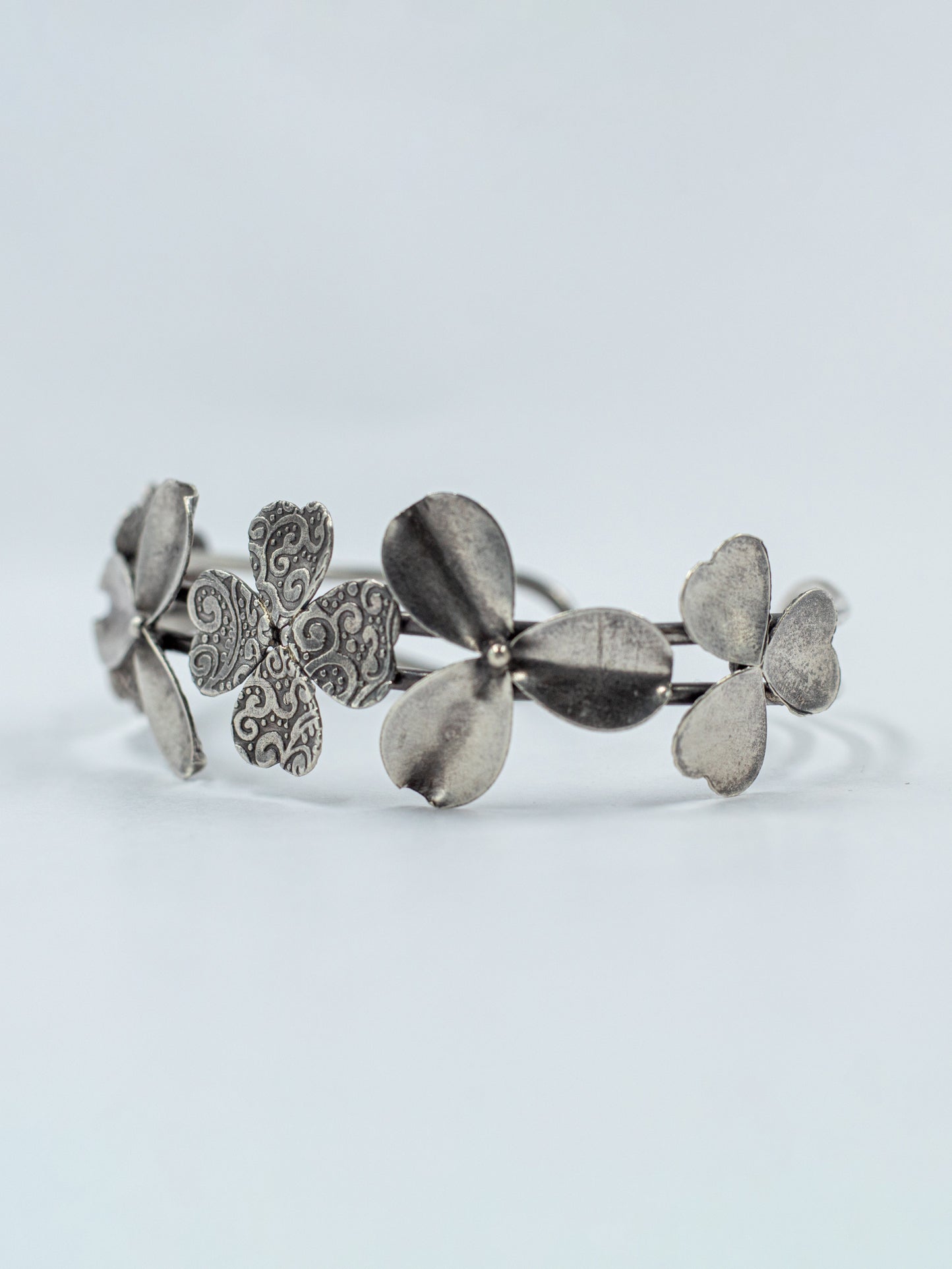 Textured Floral Cuff