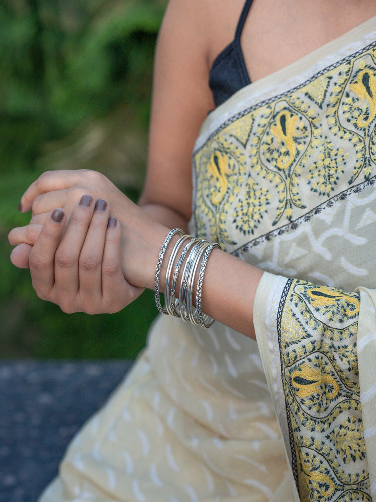 Weaved Bangle Pair