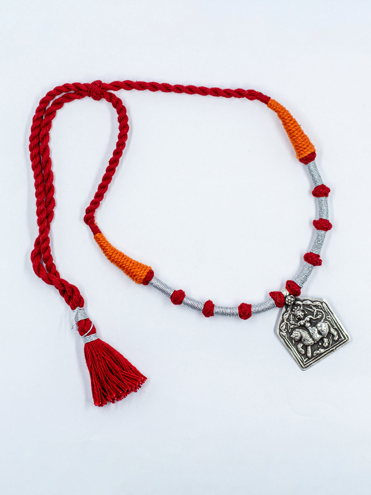 Goddess Kali Pendant Thread Necklace