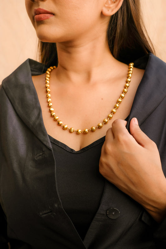 Gold Melon Long Necklace