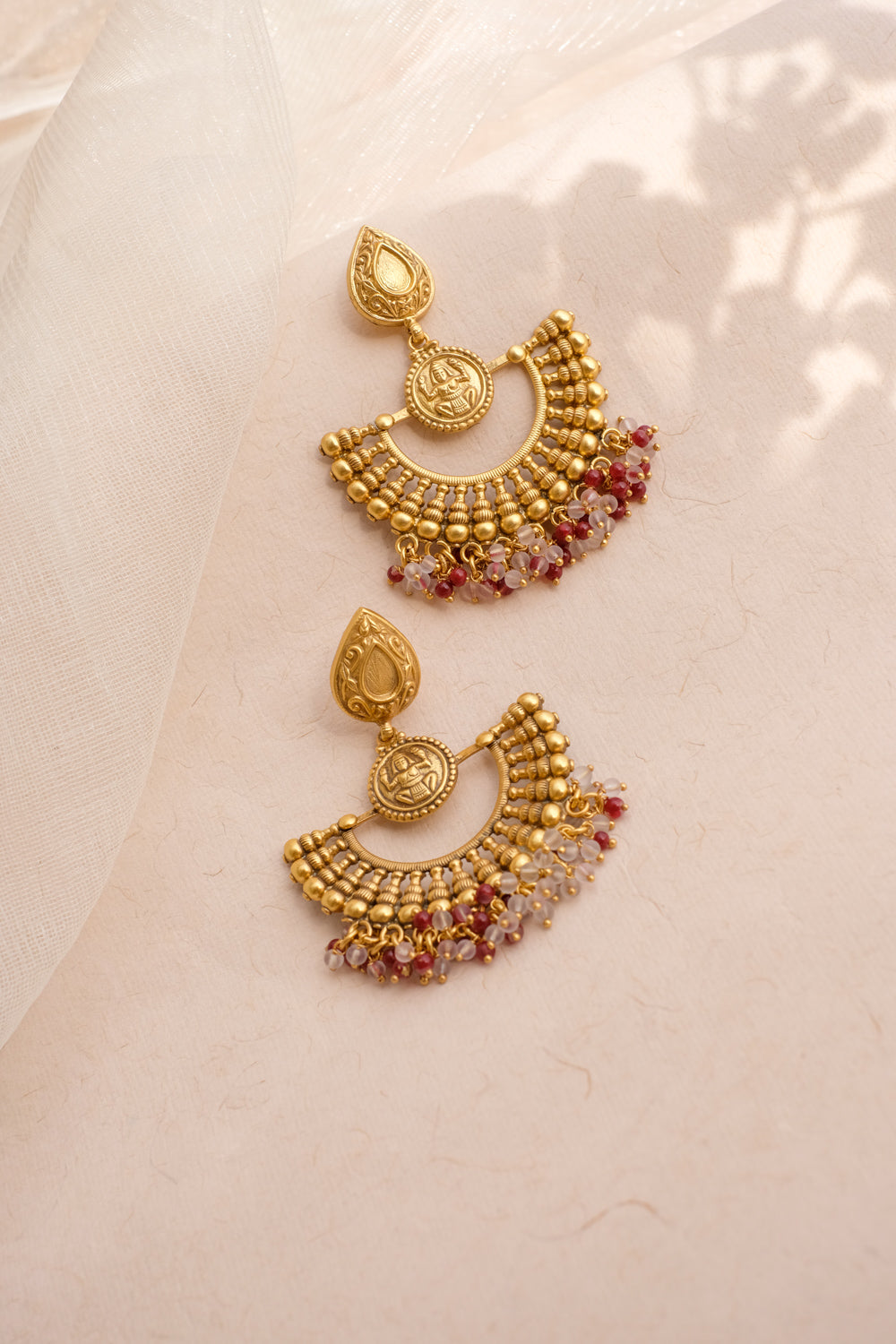 Gold Chandbali Earrings