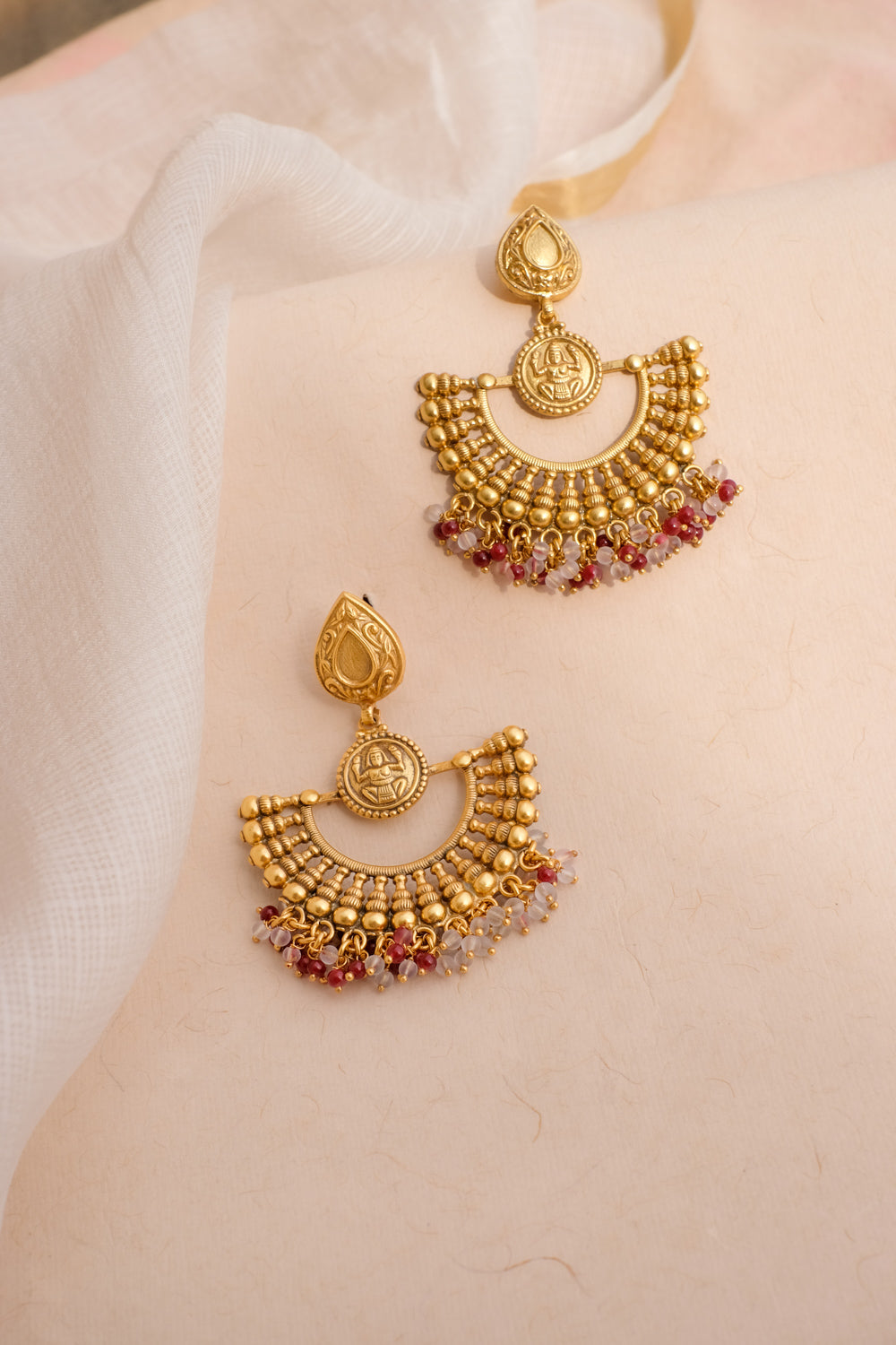 Gold Chandbali Earrings