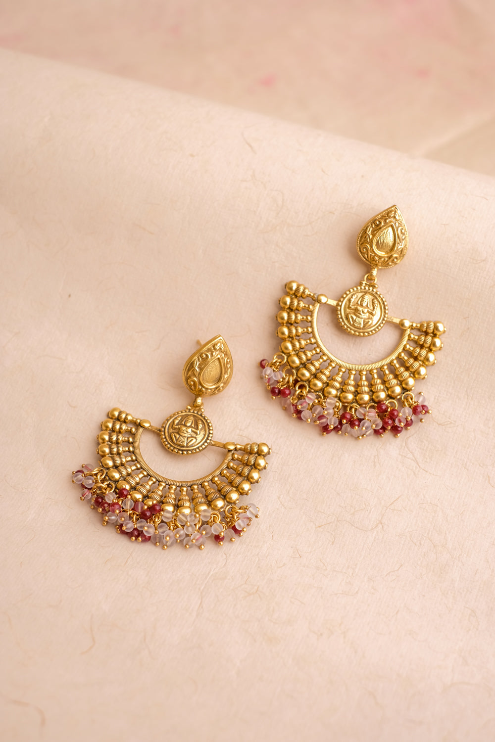 Gold Chandbali Earrings