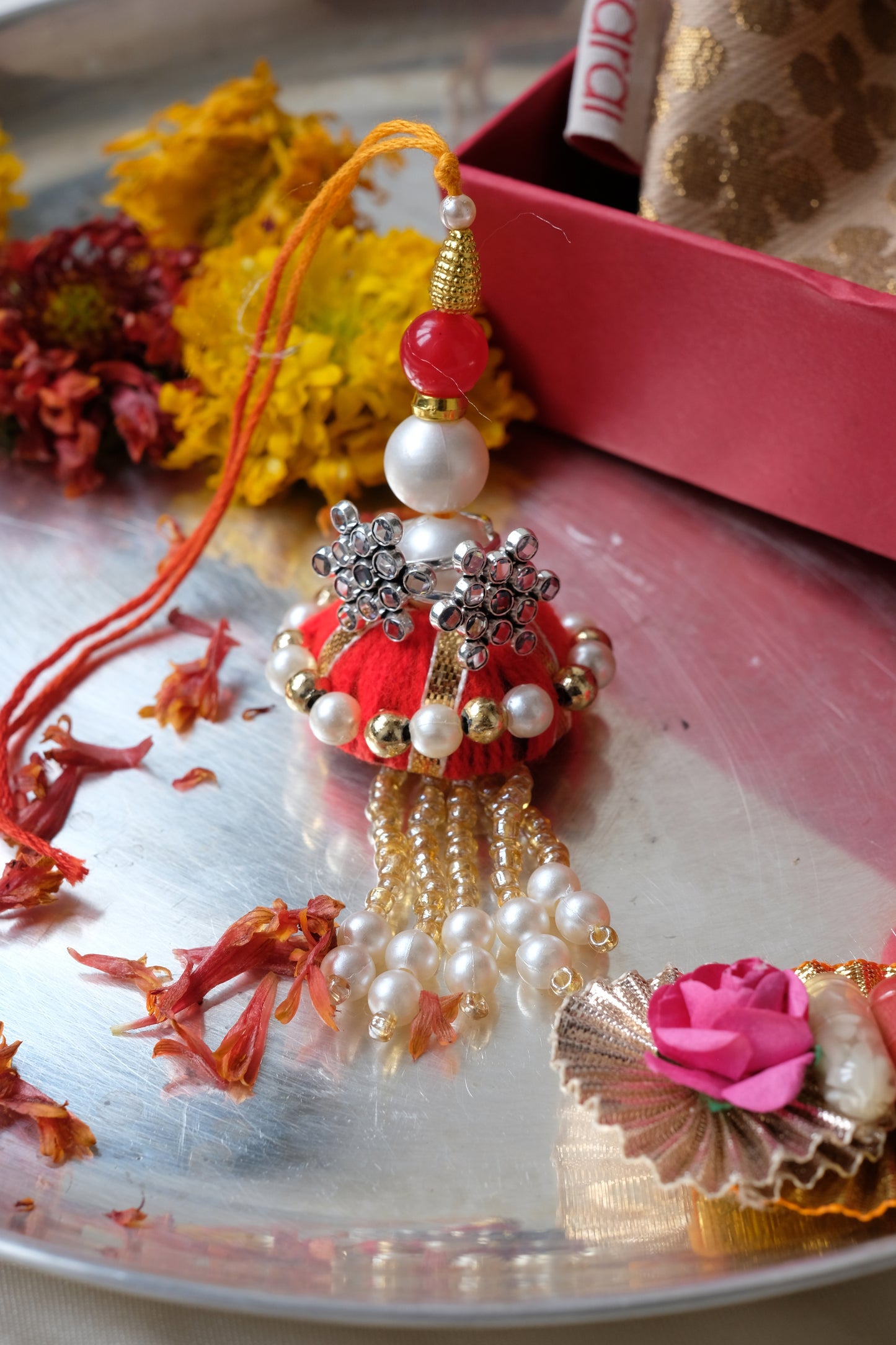 Crystal Toe Ring Rakhi