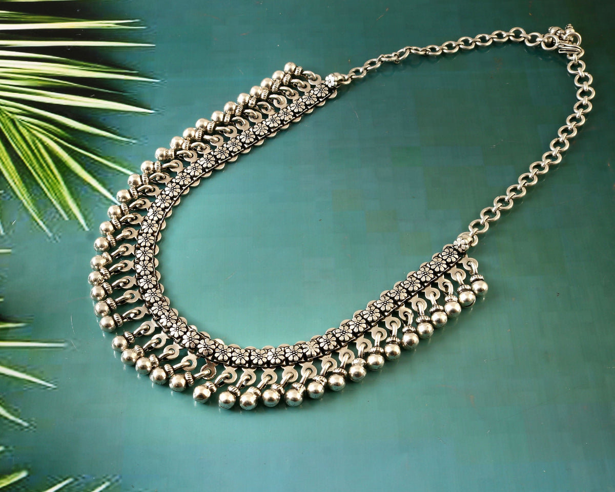 Floral Ghungaroo Necklace