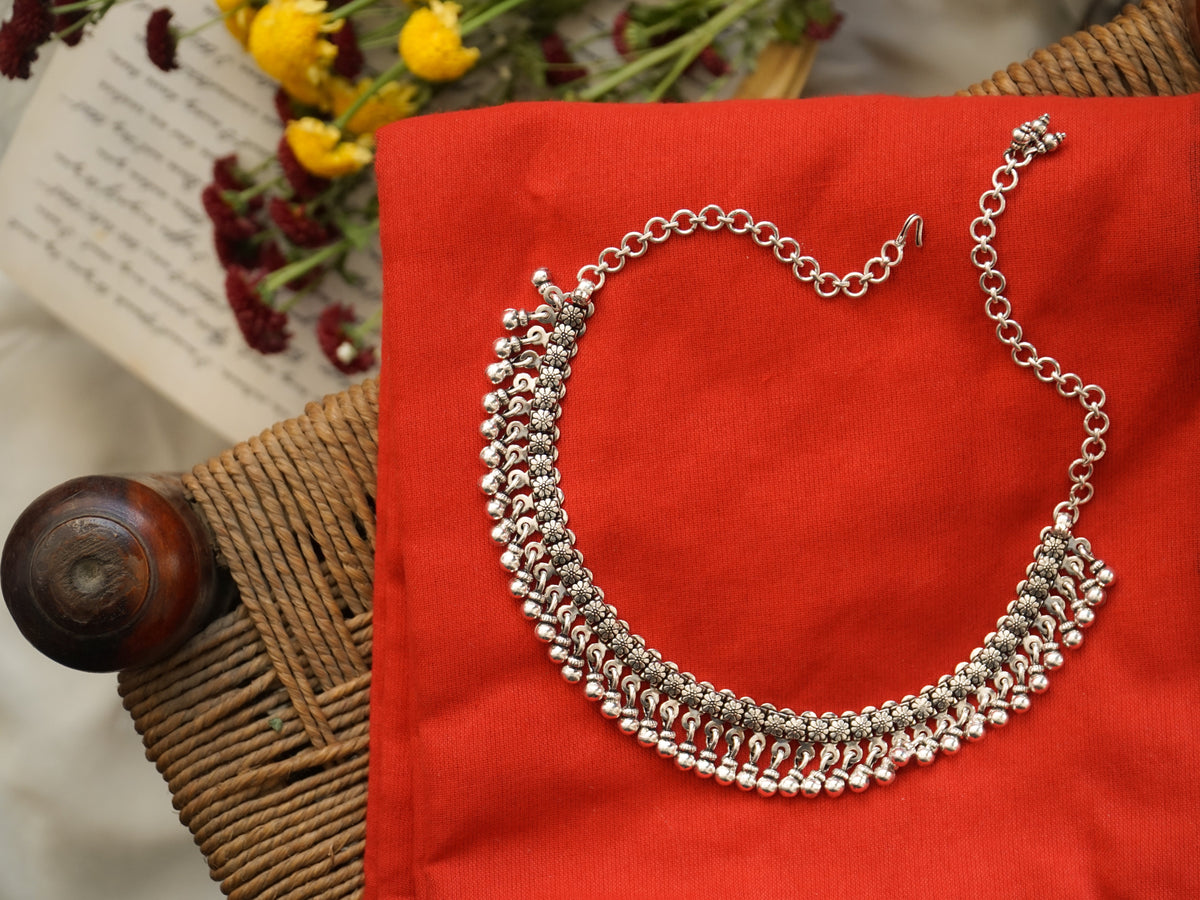 Floral Ghungaroo Necklace