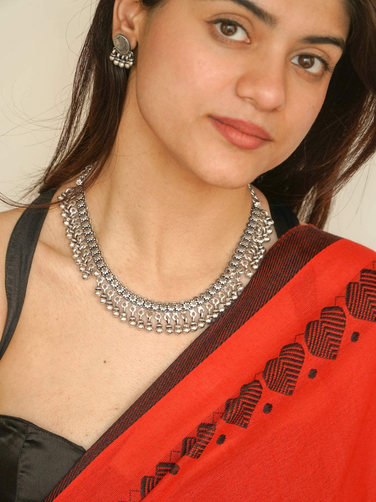 Floral Ghungaroo Necklace