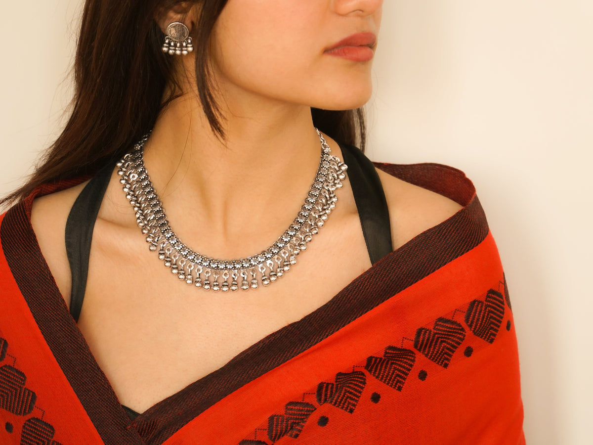 Floral Ghungaroo Necklace