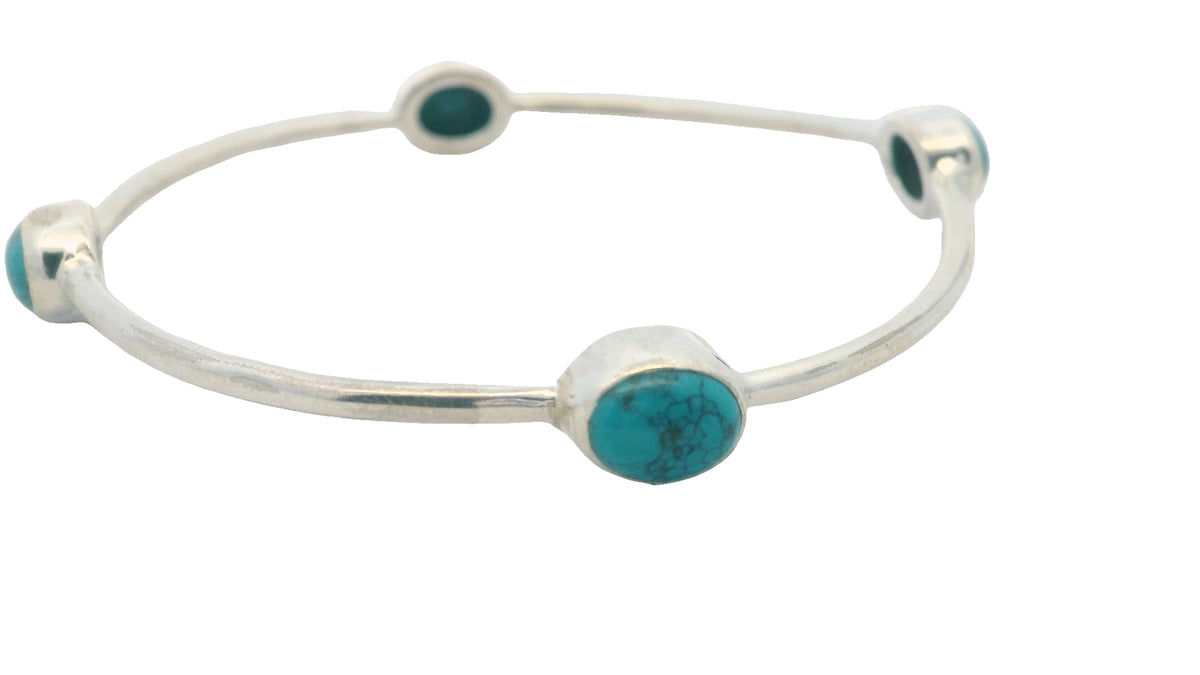 Elegant Turquoise Silver bangle