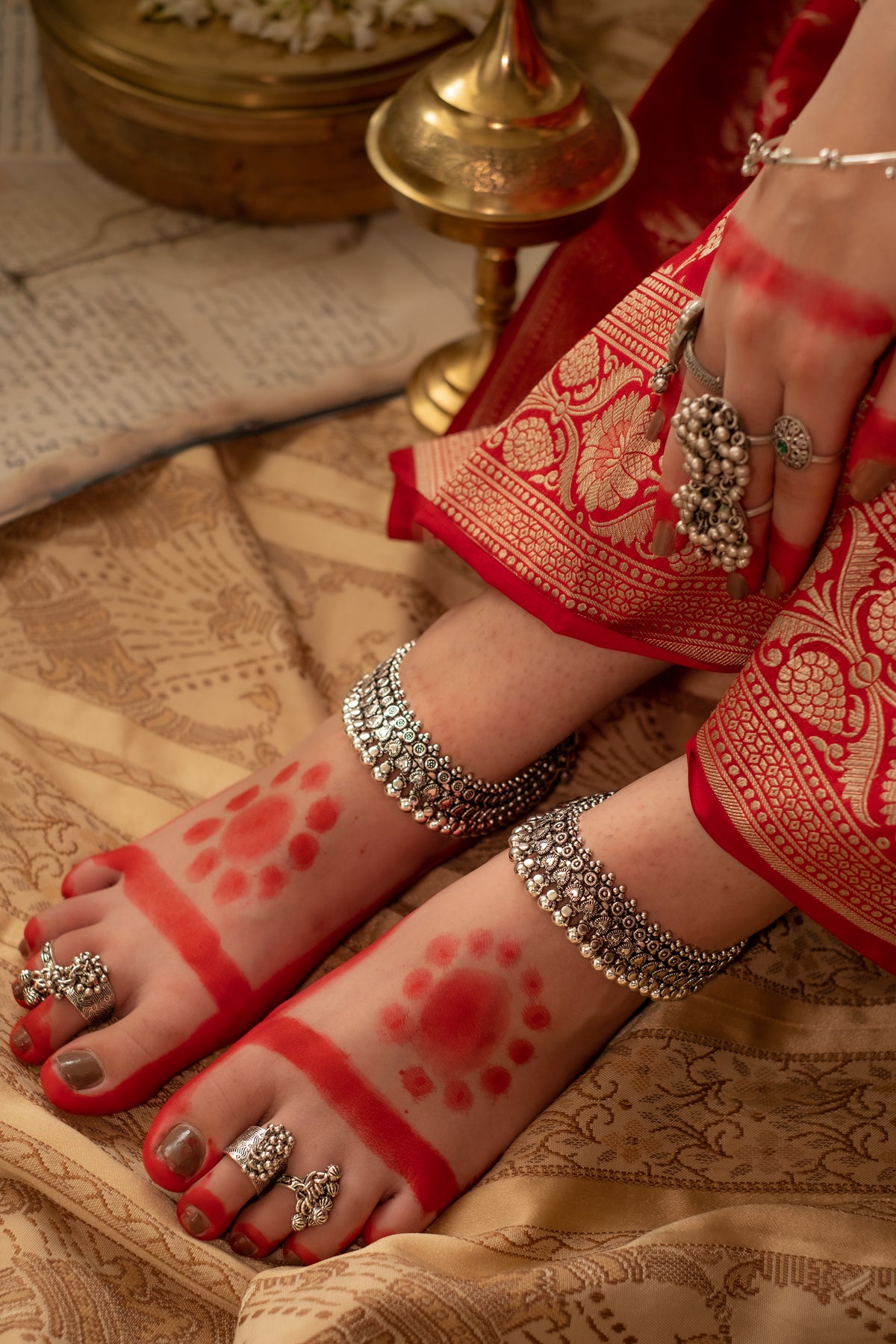 Floral Ball Anklet