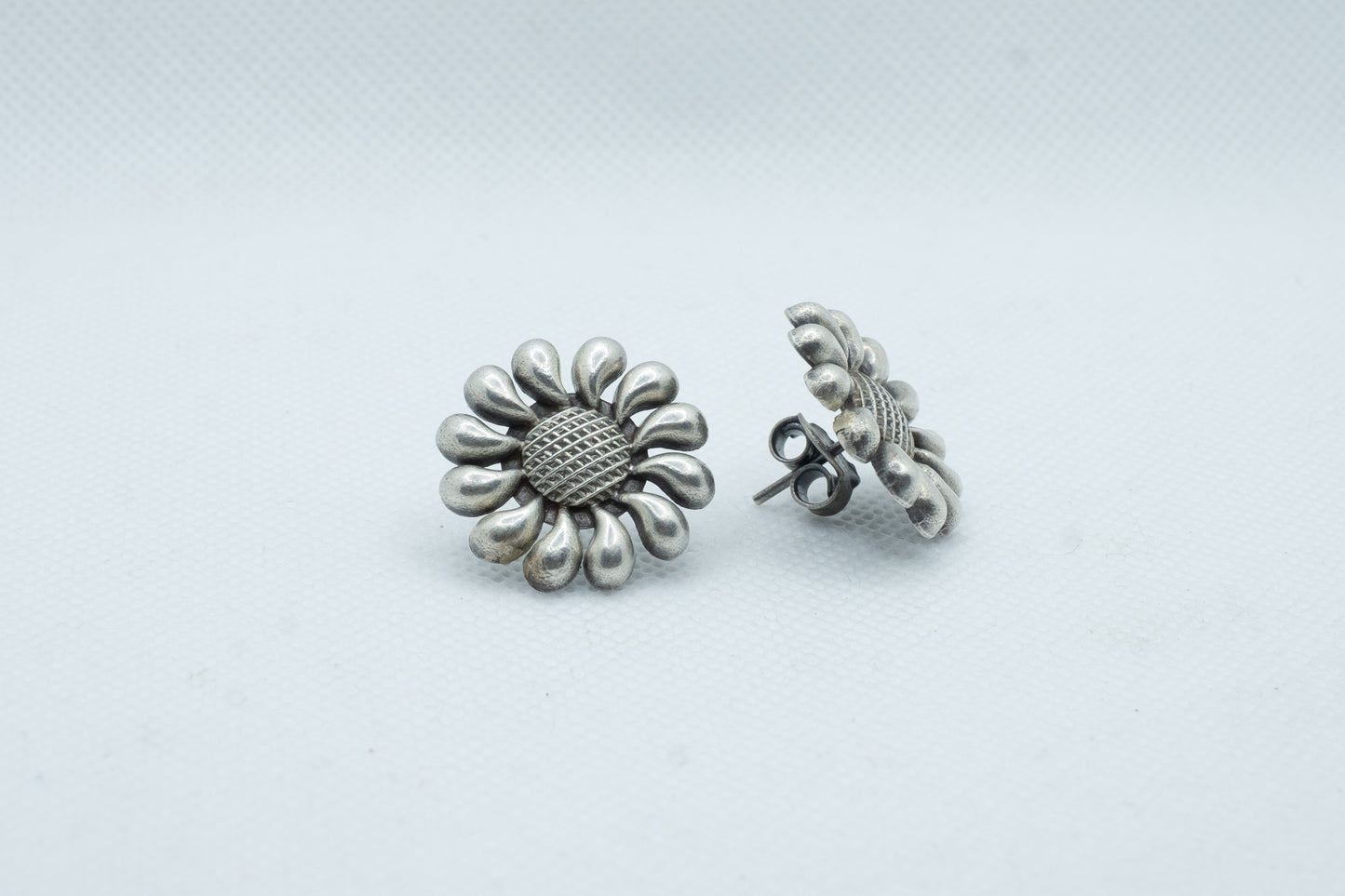 Sunflower Silver Earrings - SAADHGEE