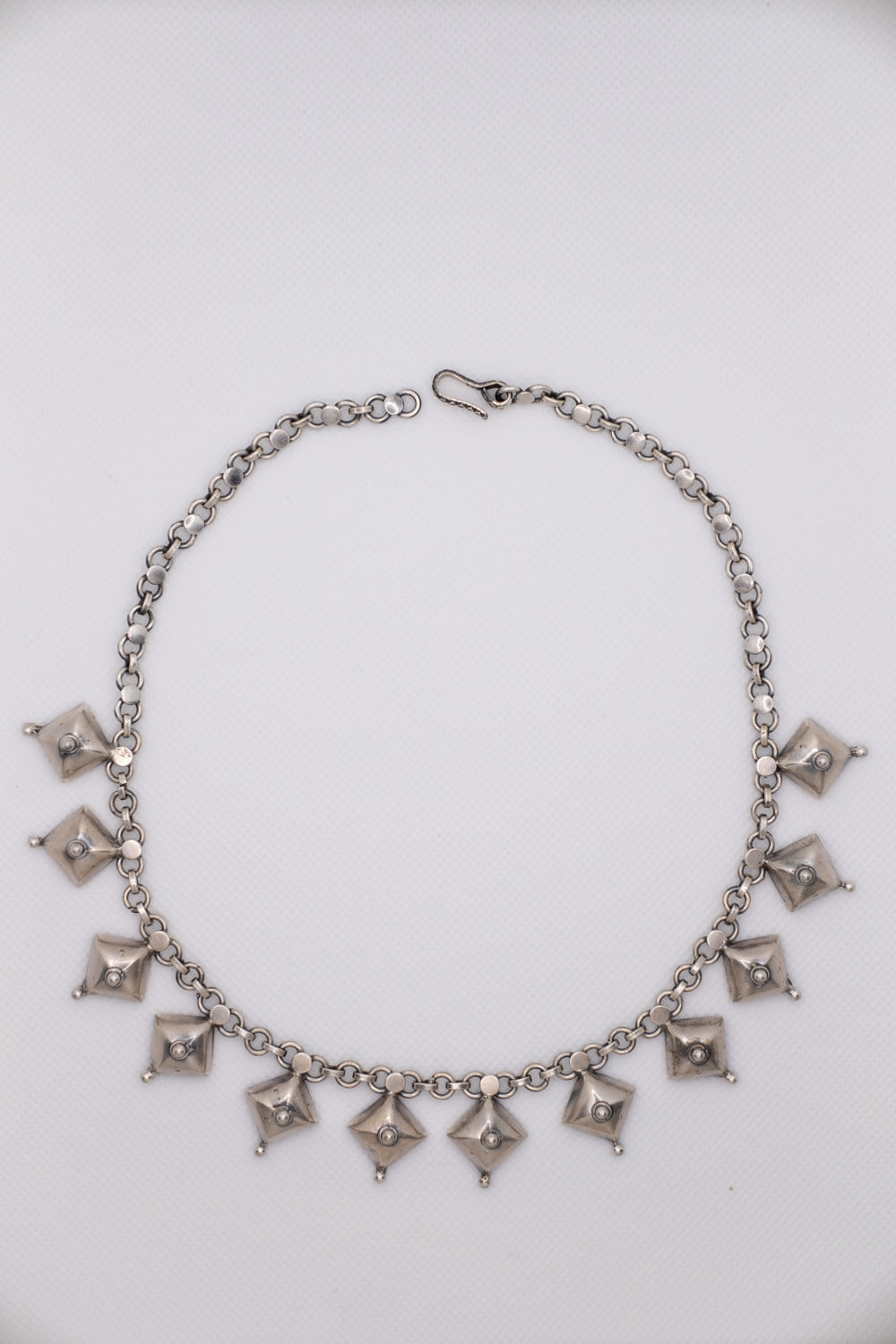 Plain Diamond Shape Necklace- SAADHGEE