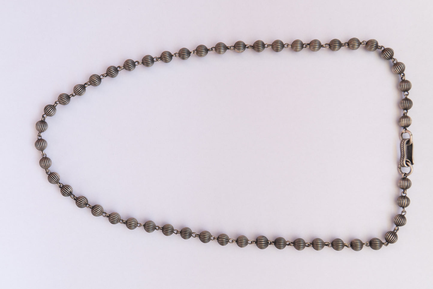 Silver Melon Long Necklace - ADA