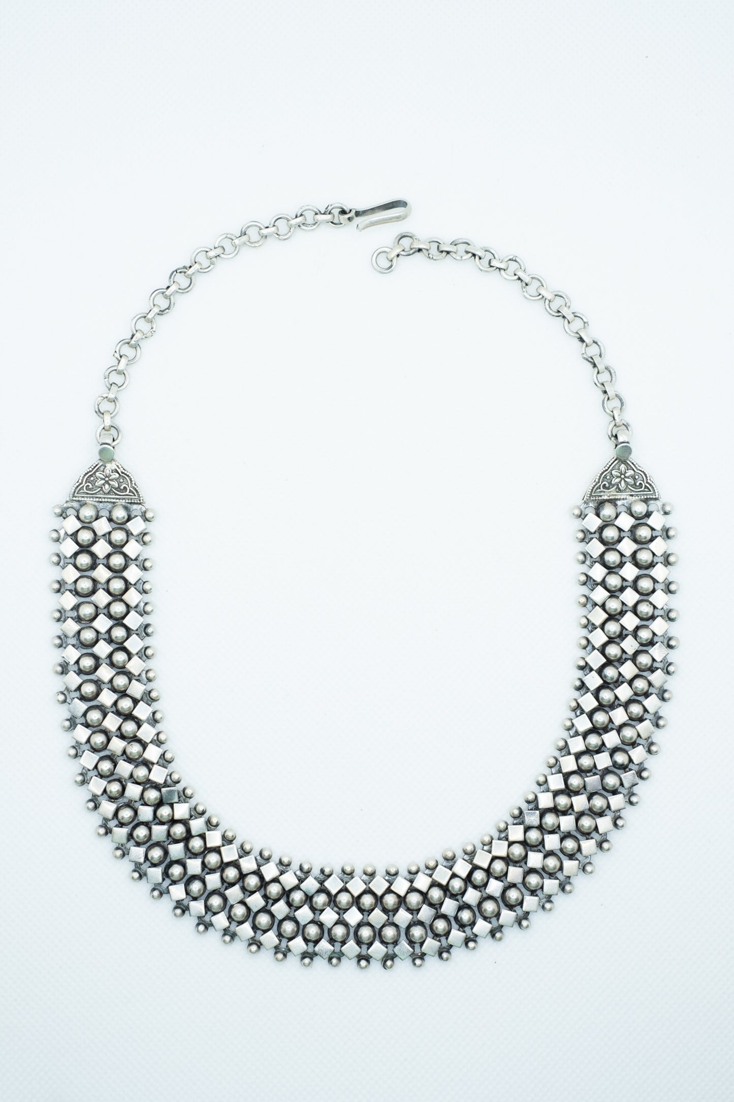 Diamond Ball Belted Necklace- ADA