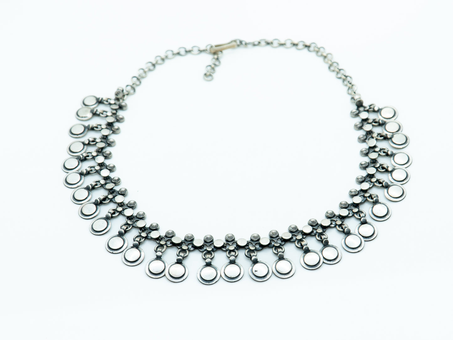 Plain Disk Flower Necklace - SAADHGEE