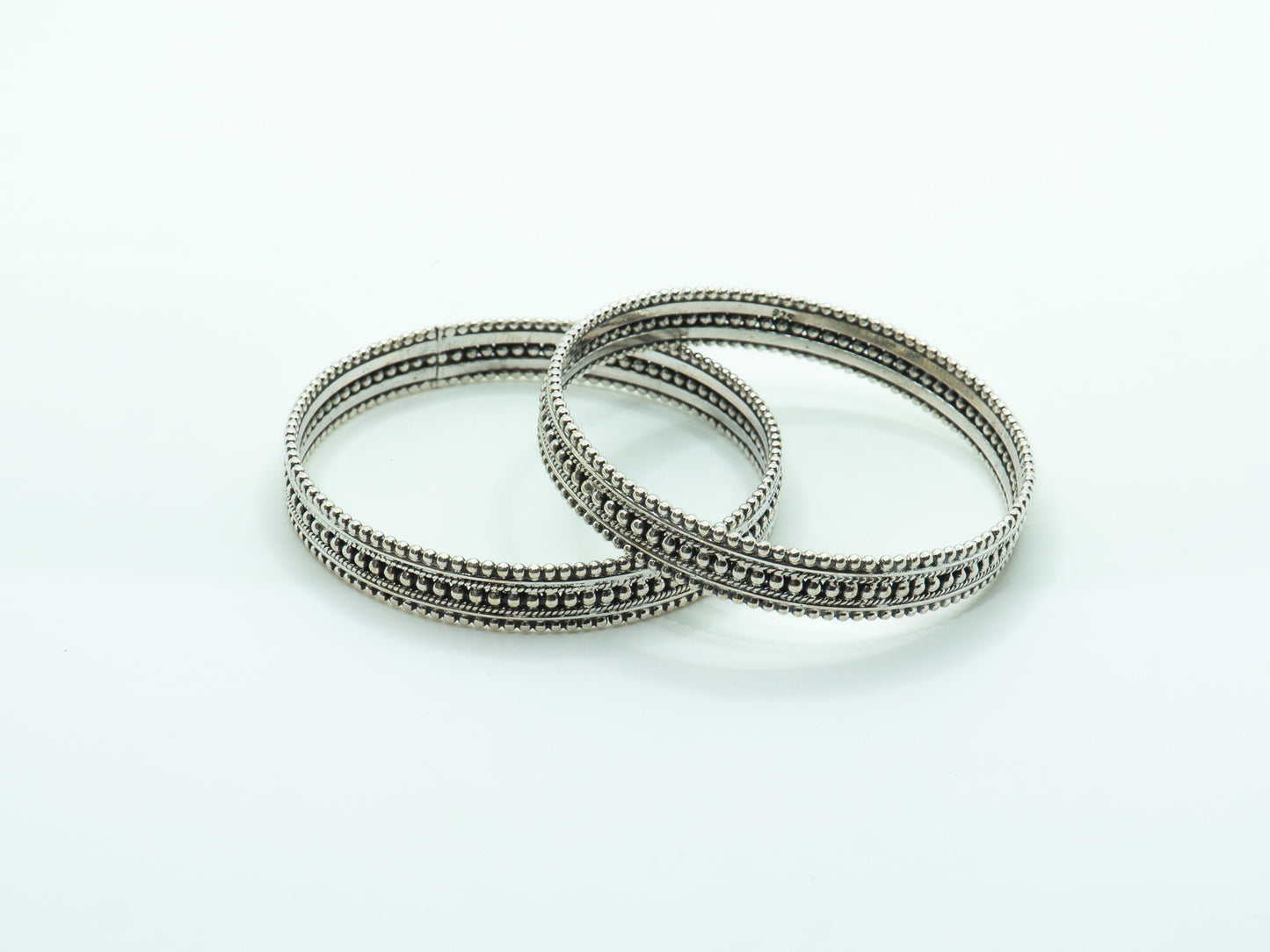 Three Row Granulated Bangle - ADA