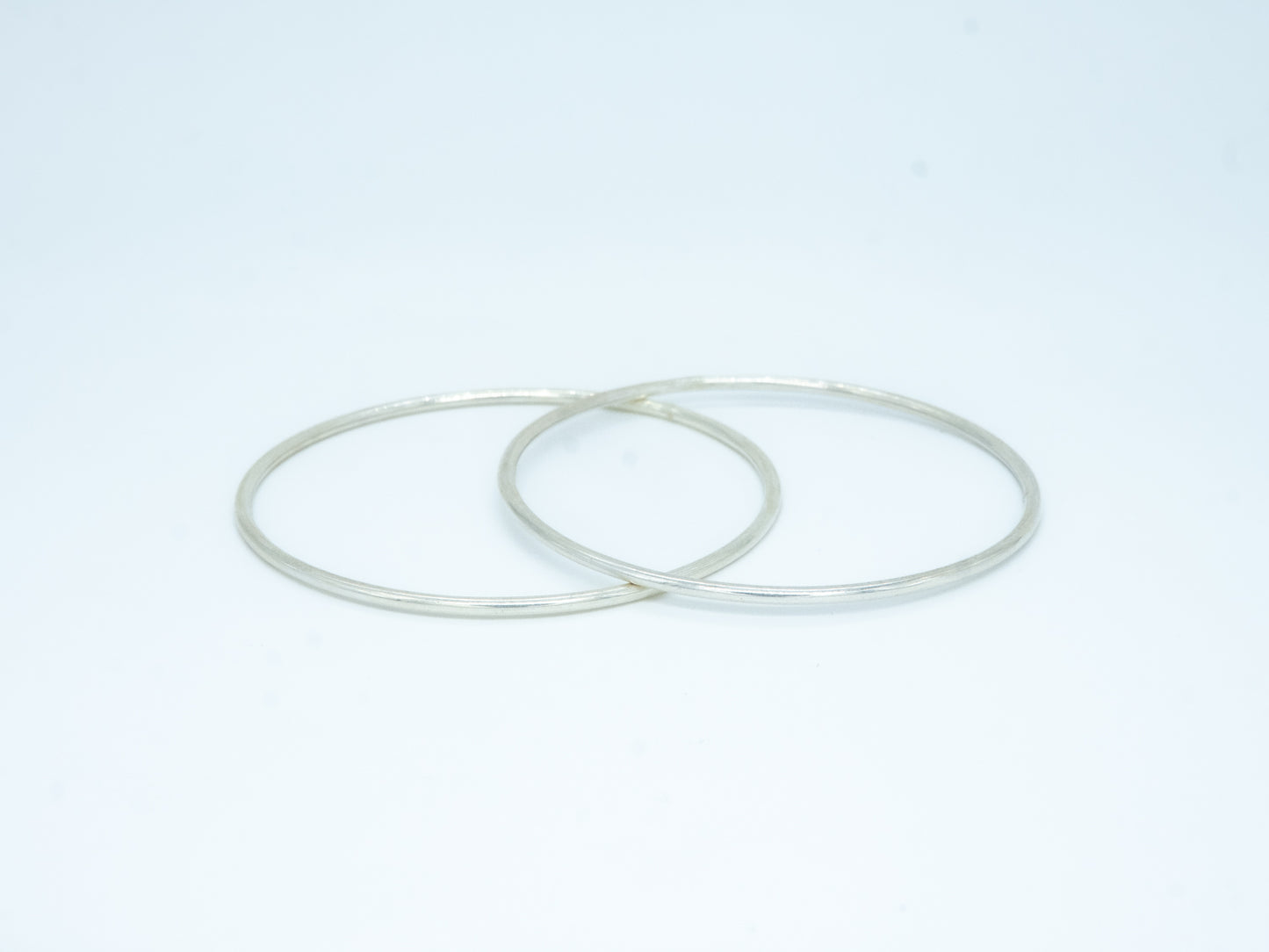 Plain Silver Bangle - SAADHGEE