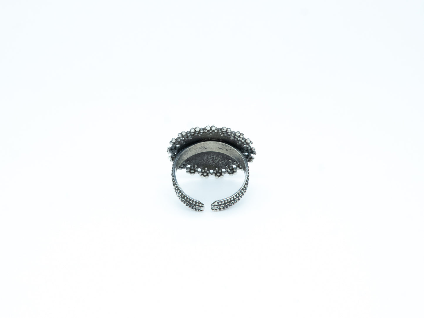 Granulated Floral Ring - ADA