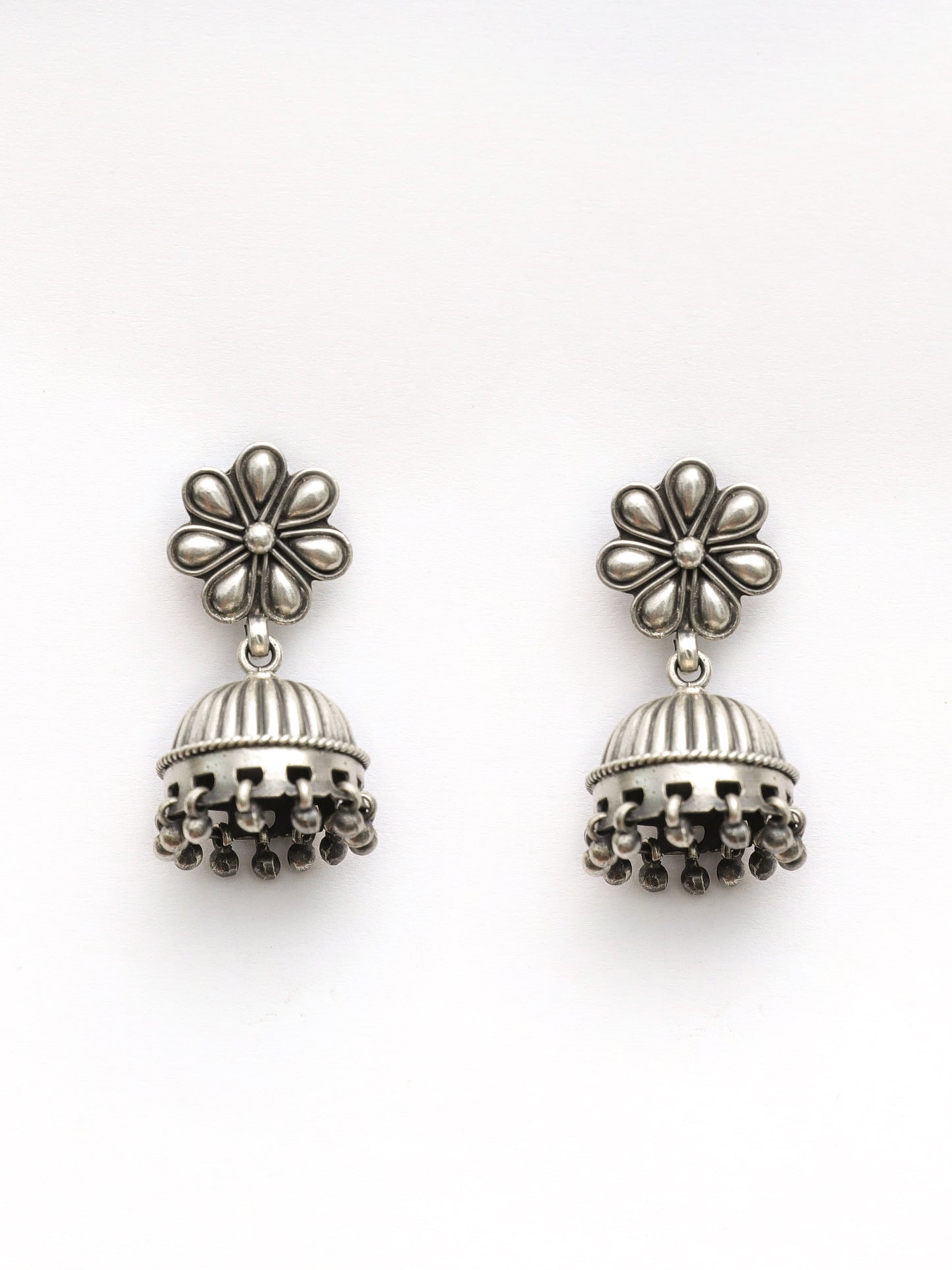 Flower and Ghunghroo Earrings - ADA