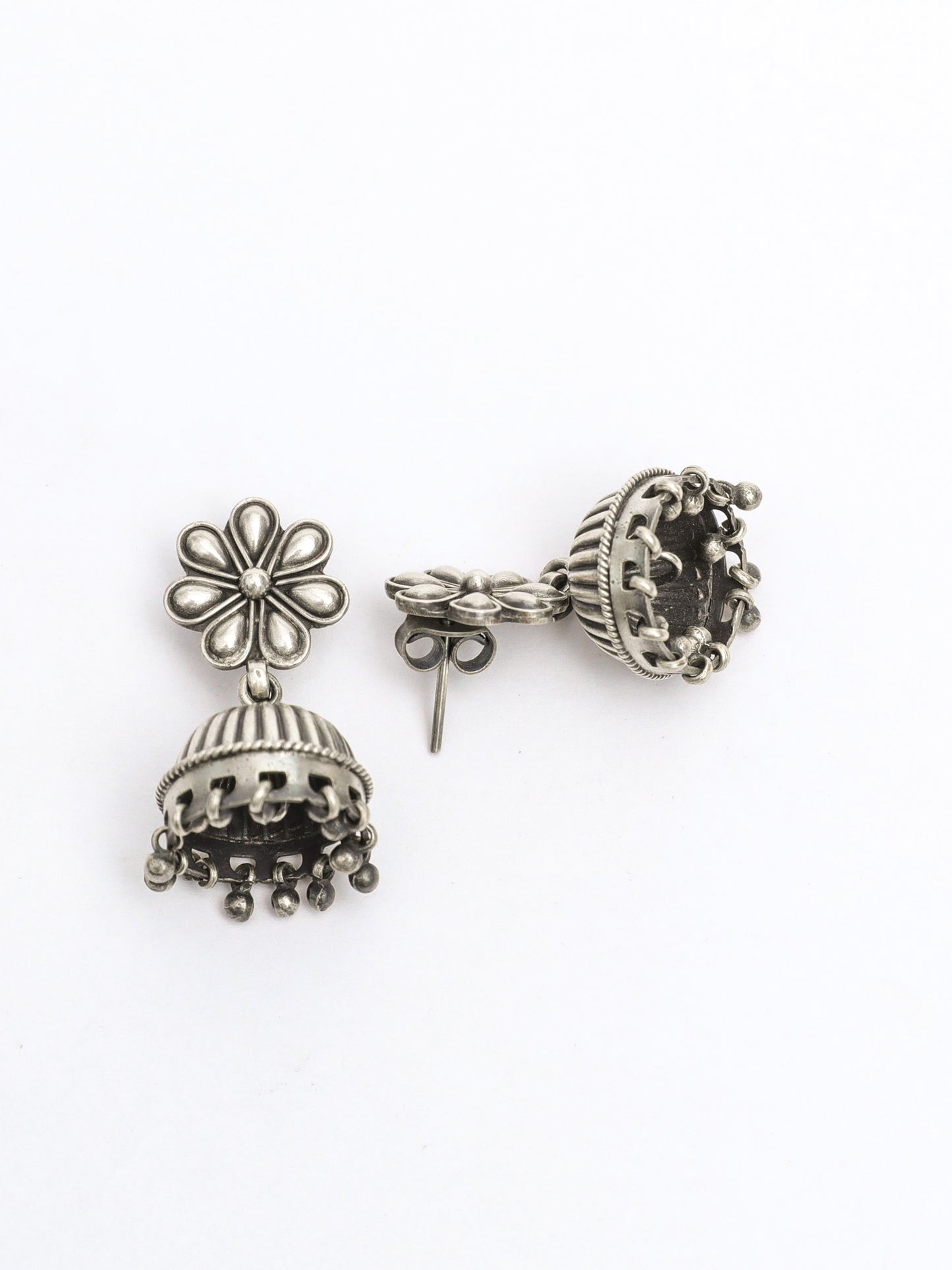 Flower and Ghunghroo Earrings - ADA