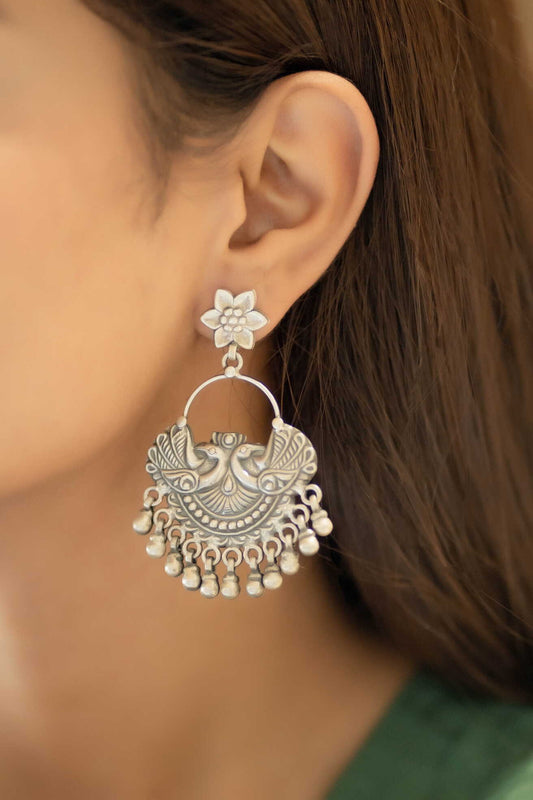 Parrot Chandbali Earring - ADA