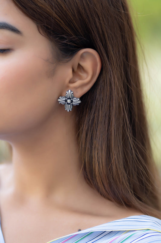 Flower Design Studs Earring - ADA