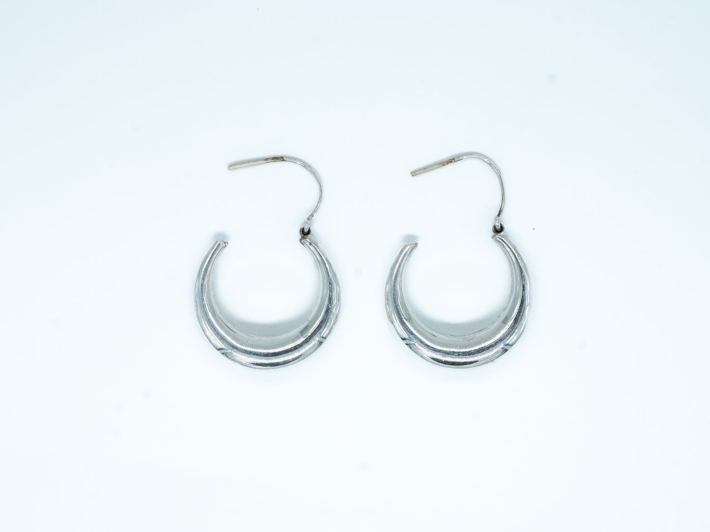 Plain Boat hoop Earring - SAADGHEE