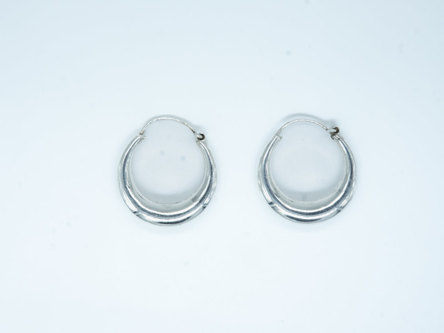 Plain Boat hoop Earring - SAADGHEE