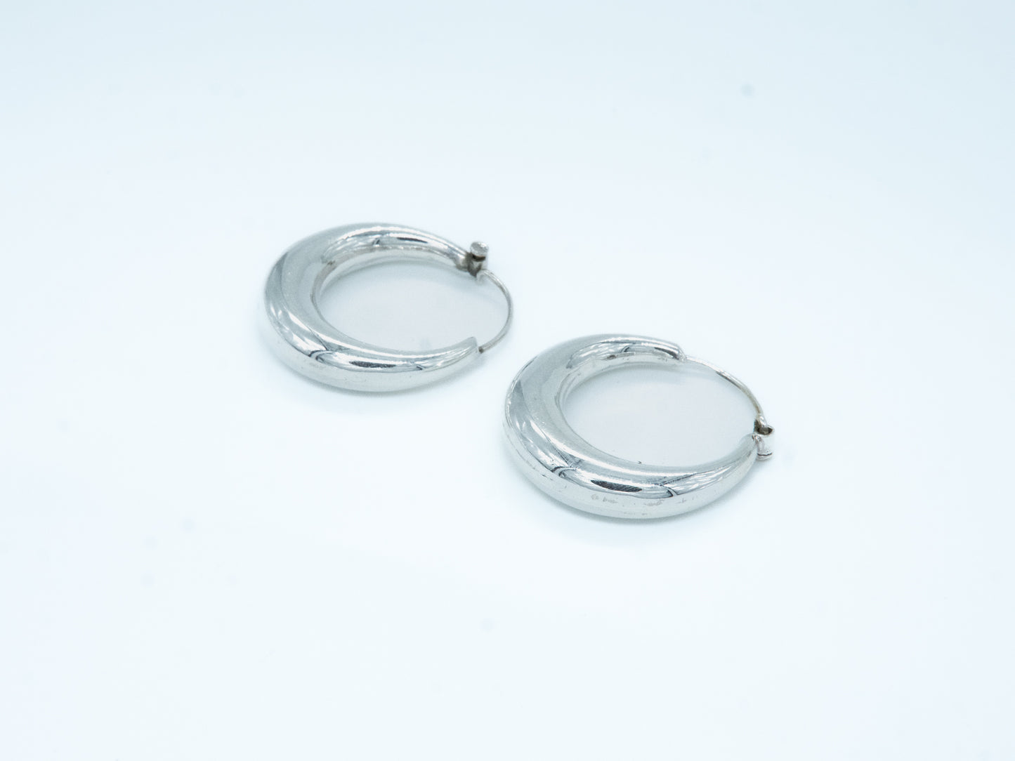 Plain Boat hoop Earring - SAADGHEE