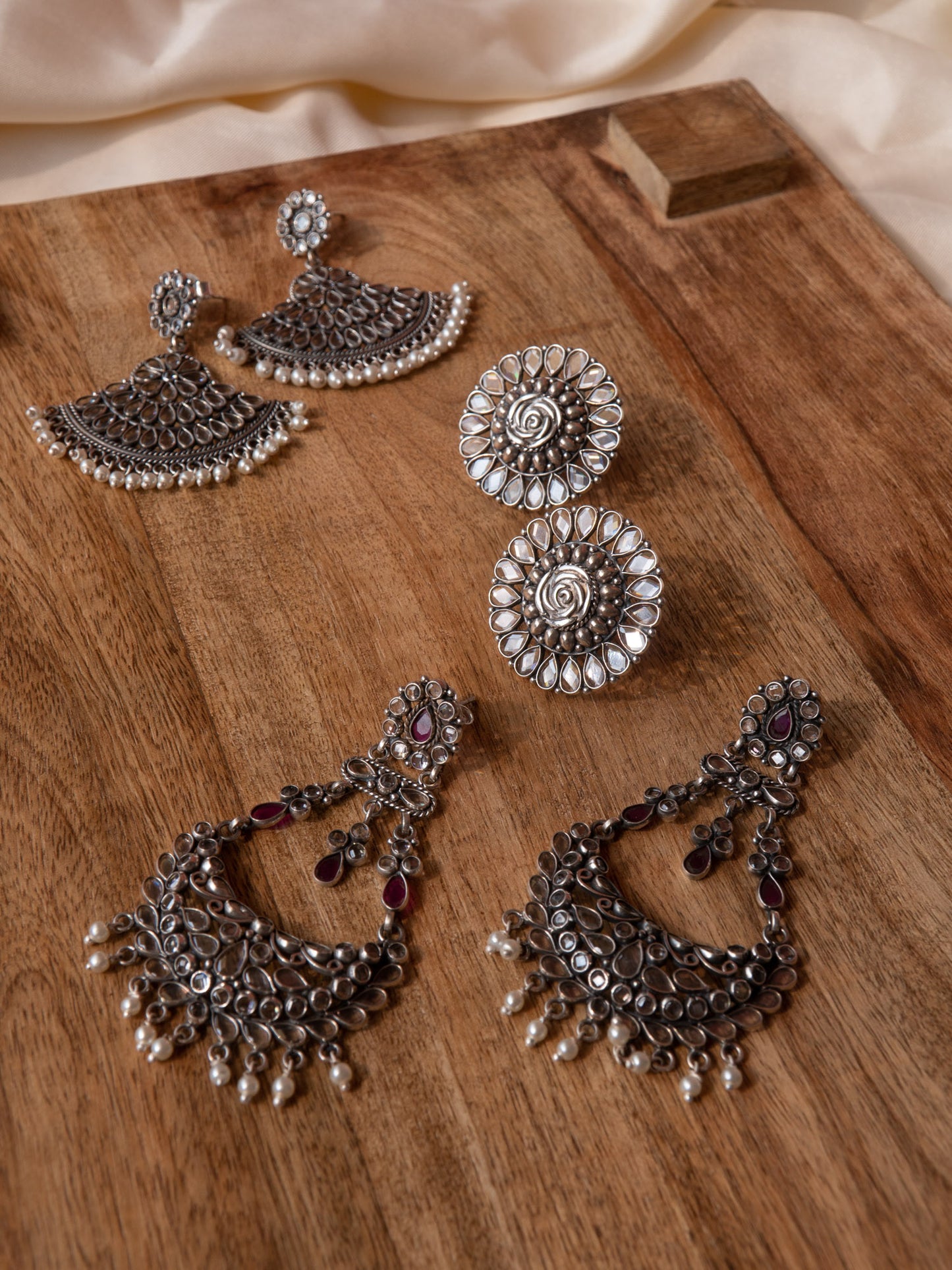 Jharoka Crystal Earrings - ADA
