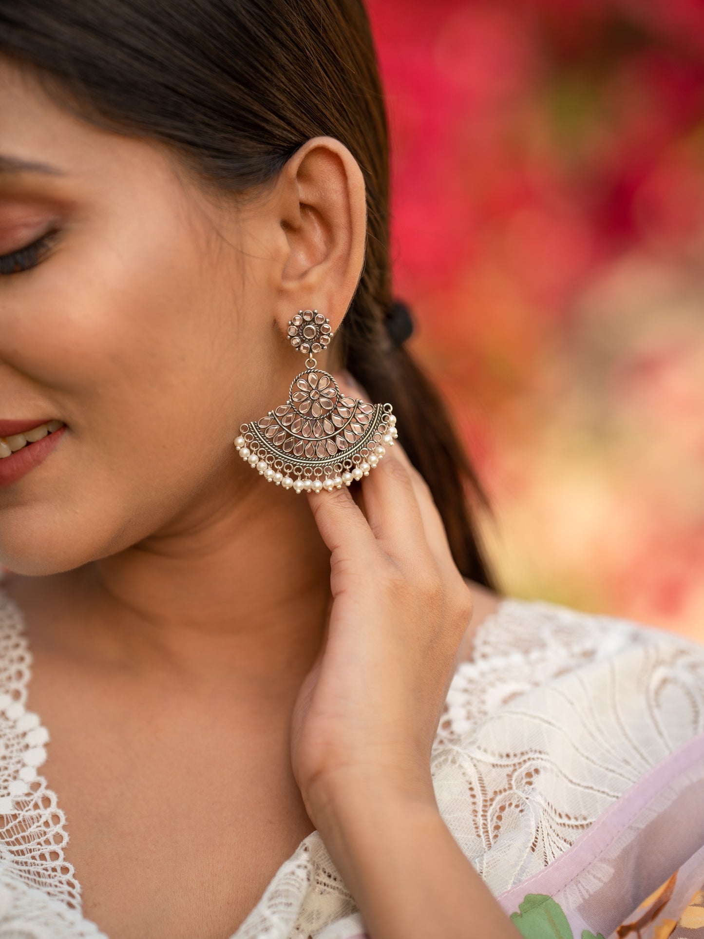 Jharoka Crystal Earrings - ADA