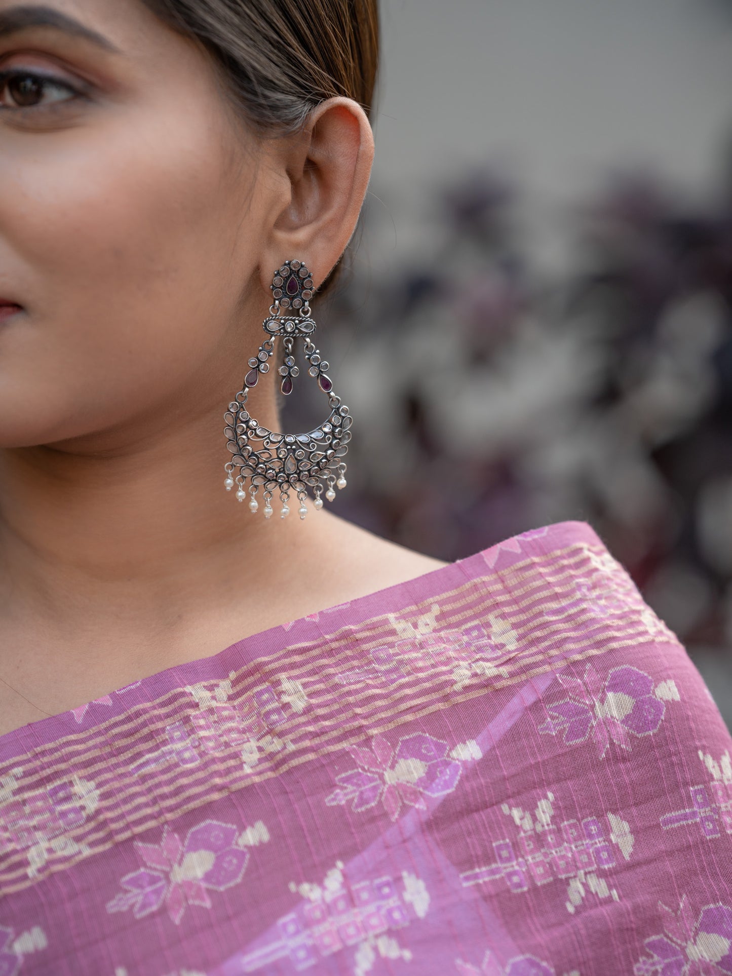 Crystal Chandbali Earrings - ADA