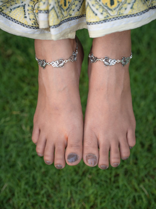 Peacock Anklet Pair - ADA