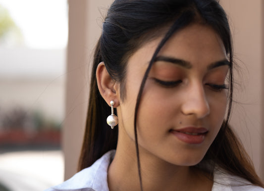 Spiral Ball Earrings - SAADHGEE