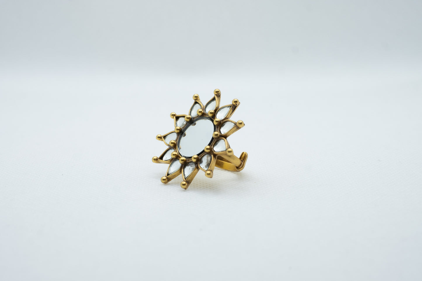 Gold-plated Sunflower Ring - ADA