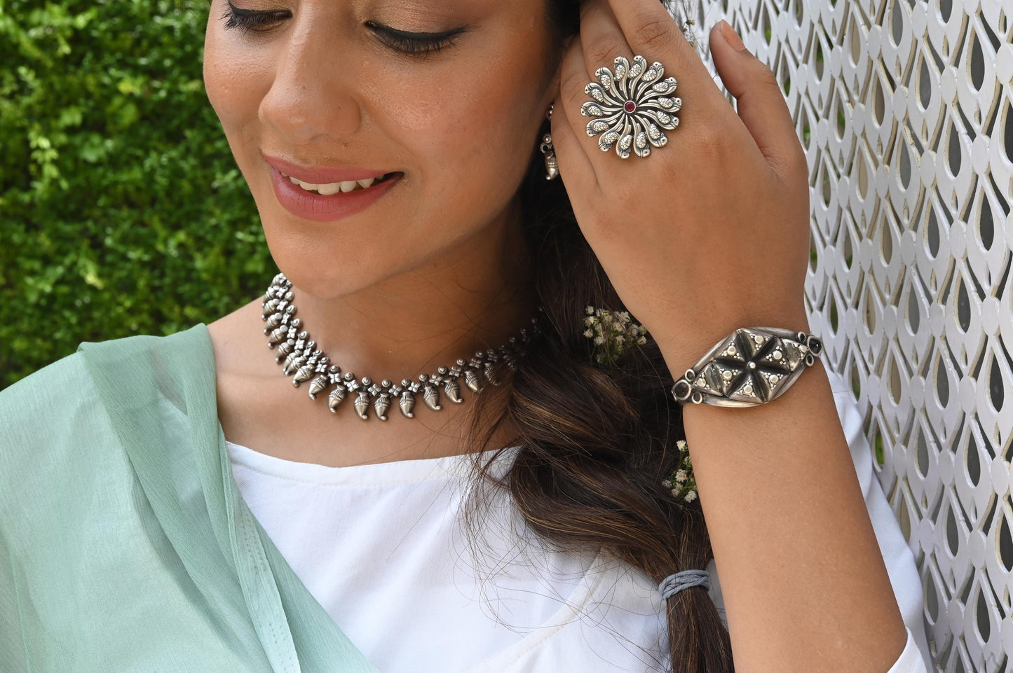 Geometric Flower Cuff - ADA